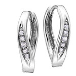 .12ct 10k WG Diamond Earrings