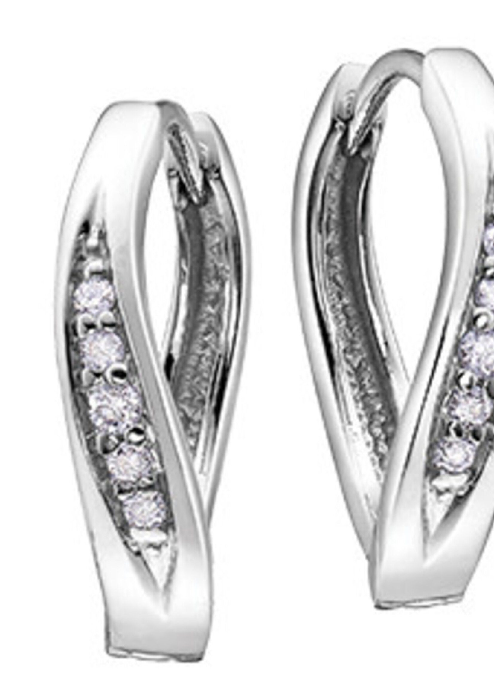 .12ct 10k WG Diamond Earrings