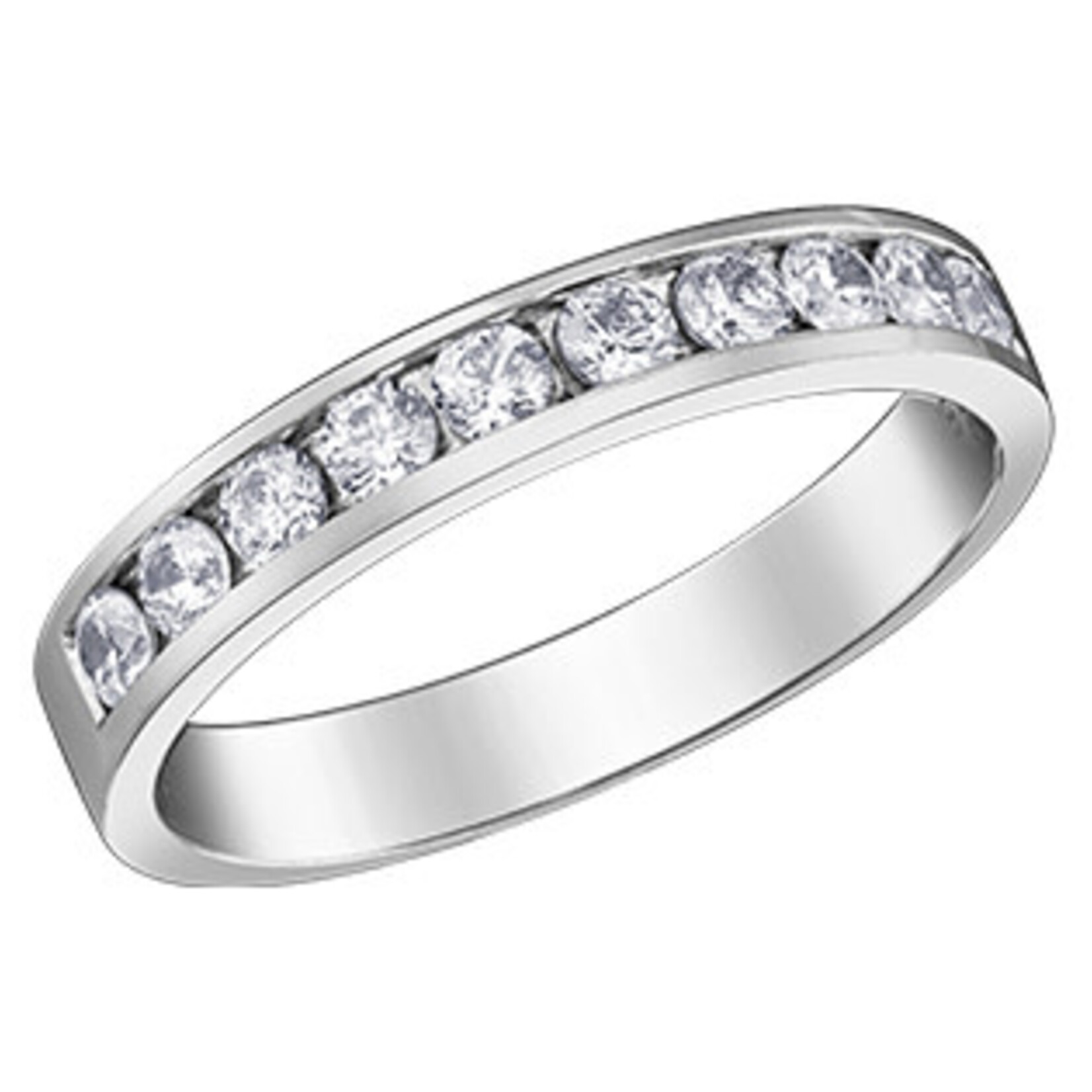 14K WG 10 Diamond FC .50CT Diamond Anniversary Band