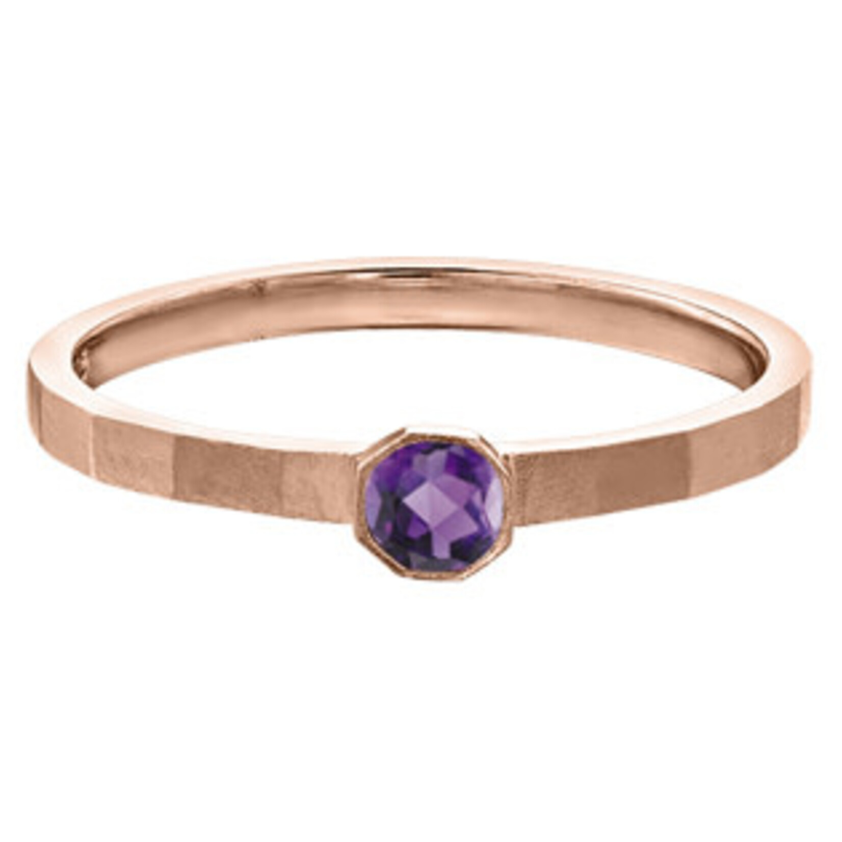 **10K RG 1 Amethyst 3.5mm Ring