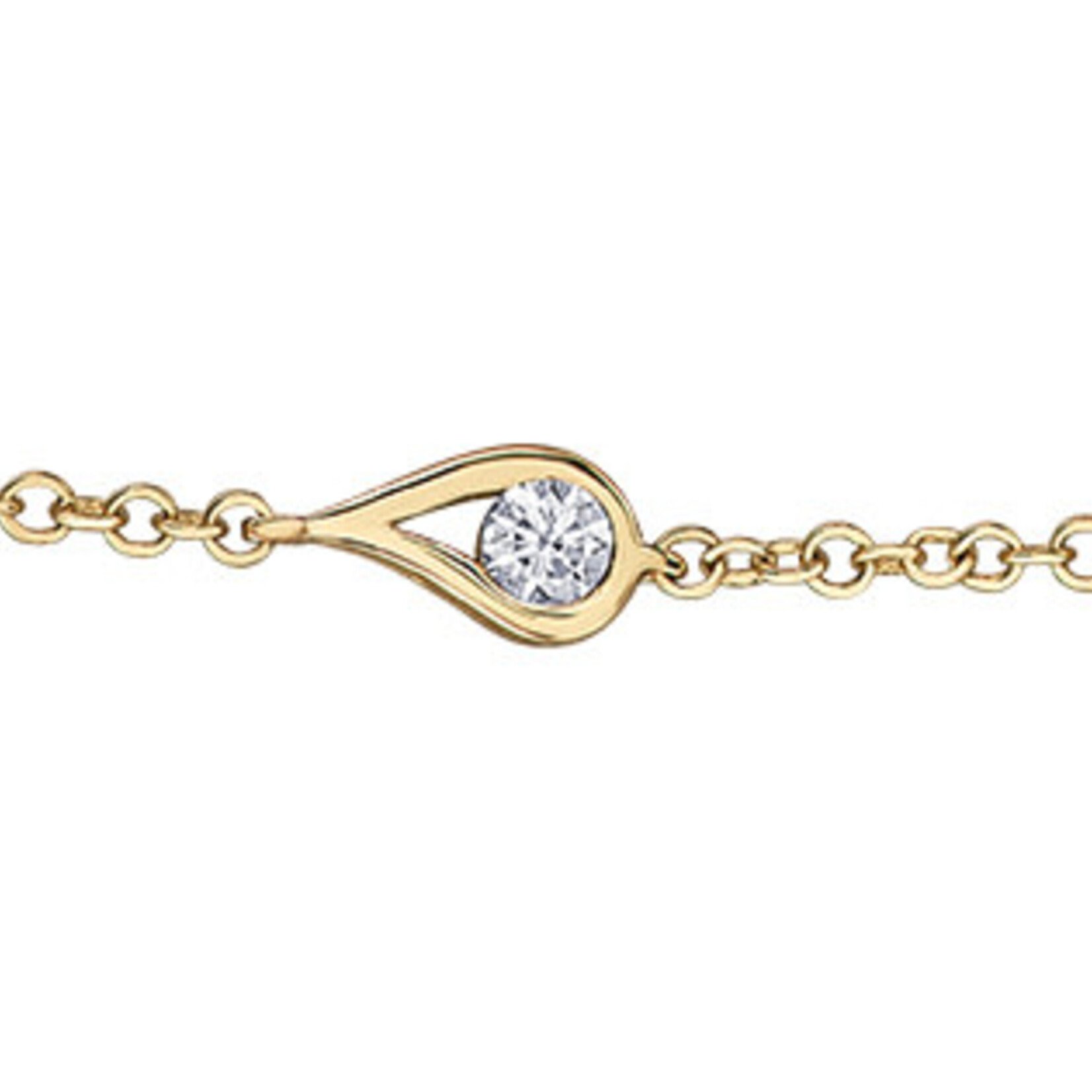 Maple Leaf Diamonds 14K YG 8 Diamond Bracelet