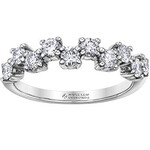 Maple Leaf Diamonds 18KPD WG 10 Diamond Ring