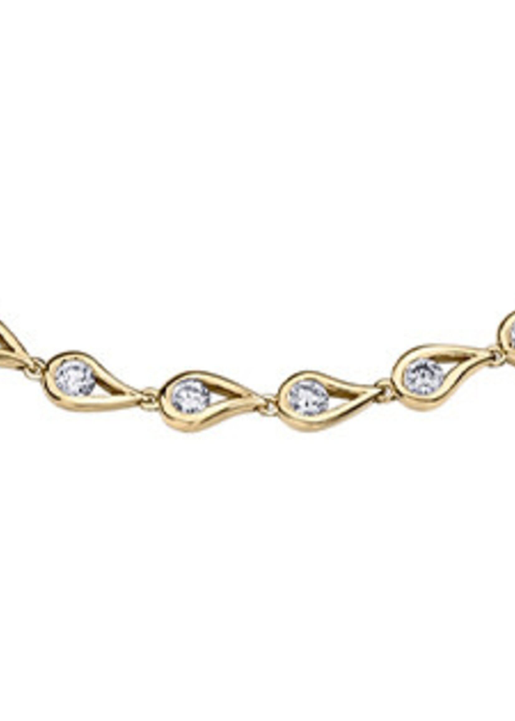 Maple Leaf Diamonds 14K YG 28 Diamond Bracelet