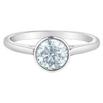 14K WG 1RD#LGD005296 Round 1.02CT Diamond Ring