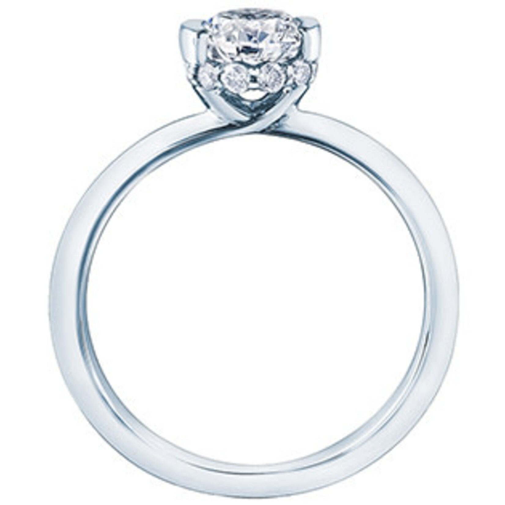 Maple Leaf Diamonds ****18KPD WG 1 CD#MLR761904 Round 1.00CT Ring