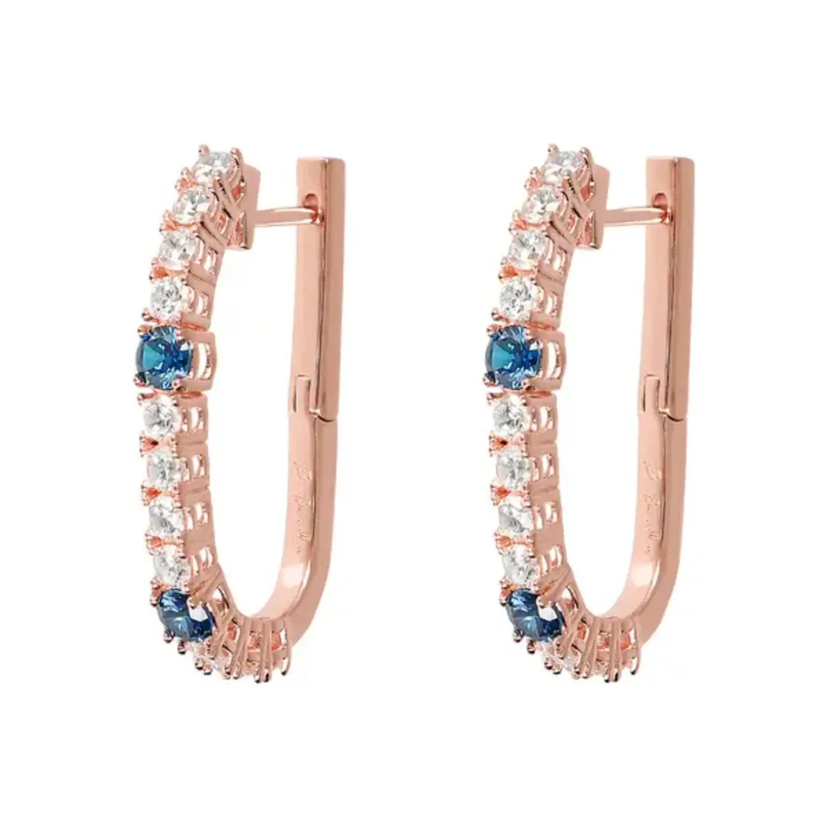 BRONZALLURE Elongated Earring With Alternating
