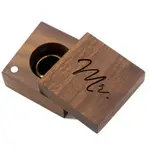 Square Wood Ring Box - Mr
