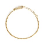 Silver Plain Anklet Rope 2mm Gold