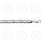 Silver Basic Chain Flat Marina 03 5.6mm 7"