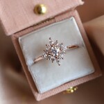 Emi Conner Jewelry Skylar 14KR 0.56tcw Moissanite w/ LGD Ring
