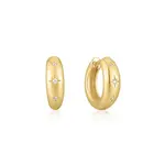 Emi Conner Jewelry Stella- White SS YGP w/CZ Earrings