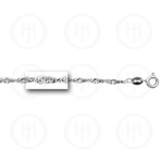 Sterling Silver Basic Chain Singapore 02 2.5mm 18"