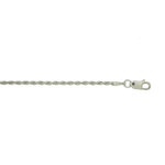 Silver Basic Chain Rope 2.0mm Rhodium Plated 30"