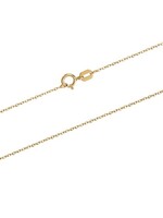 10KW Gold 1.1mm DC Solid Cable Chain 18"