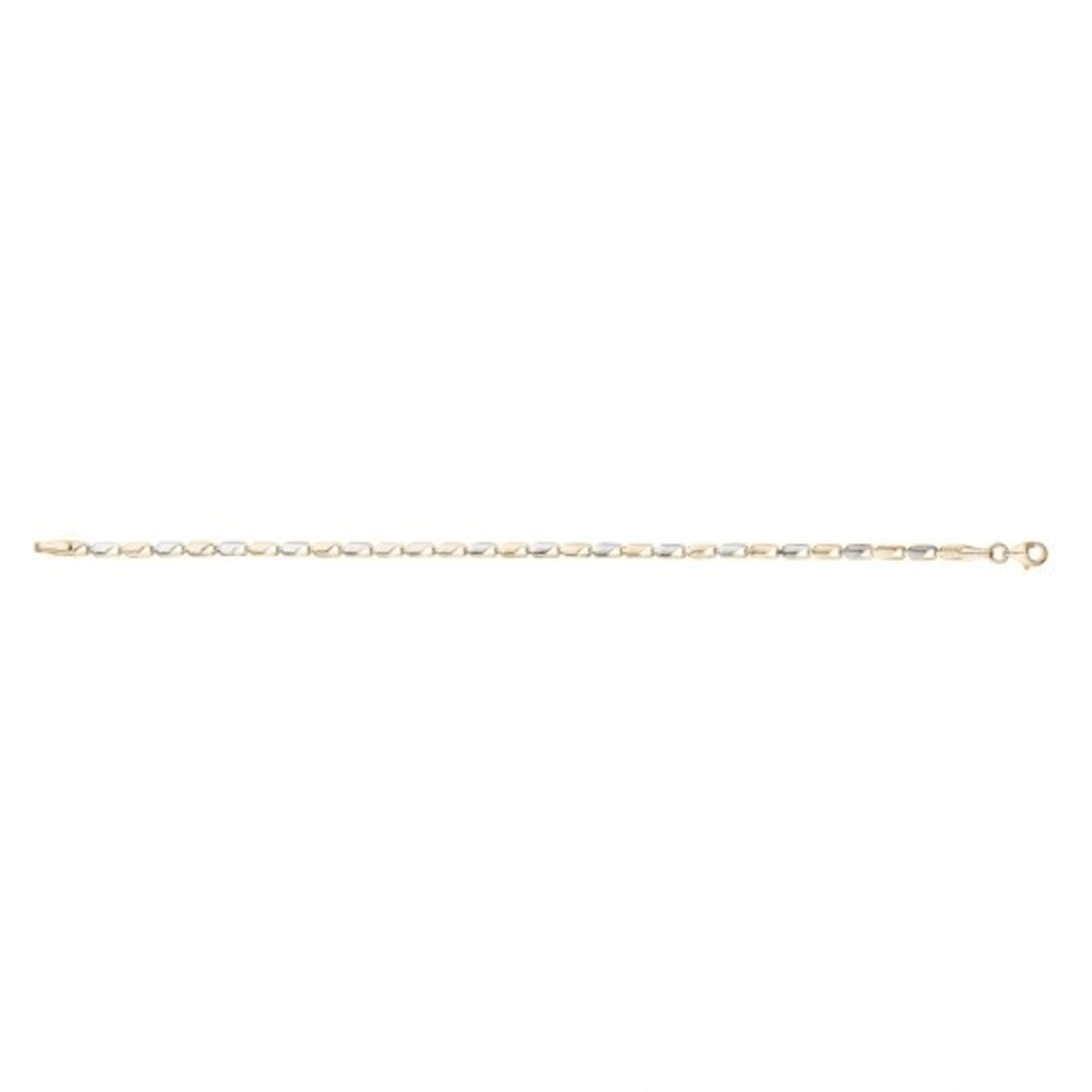 10KTT Tiny Link Bracelet Ladies 7.25”
