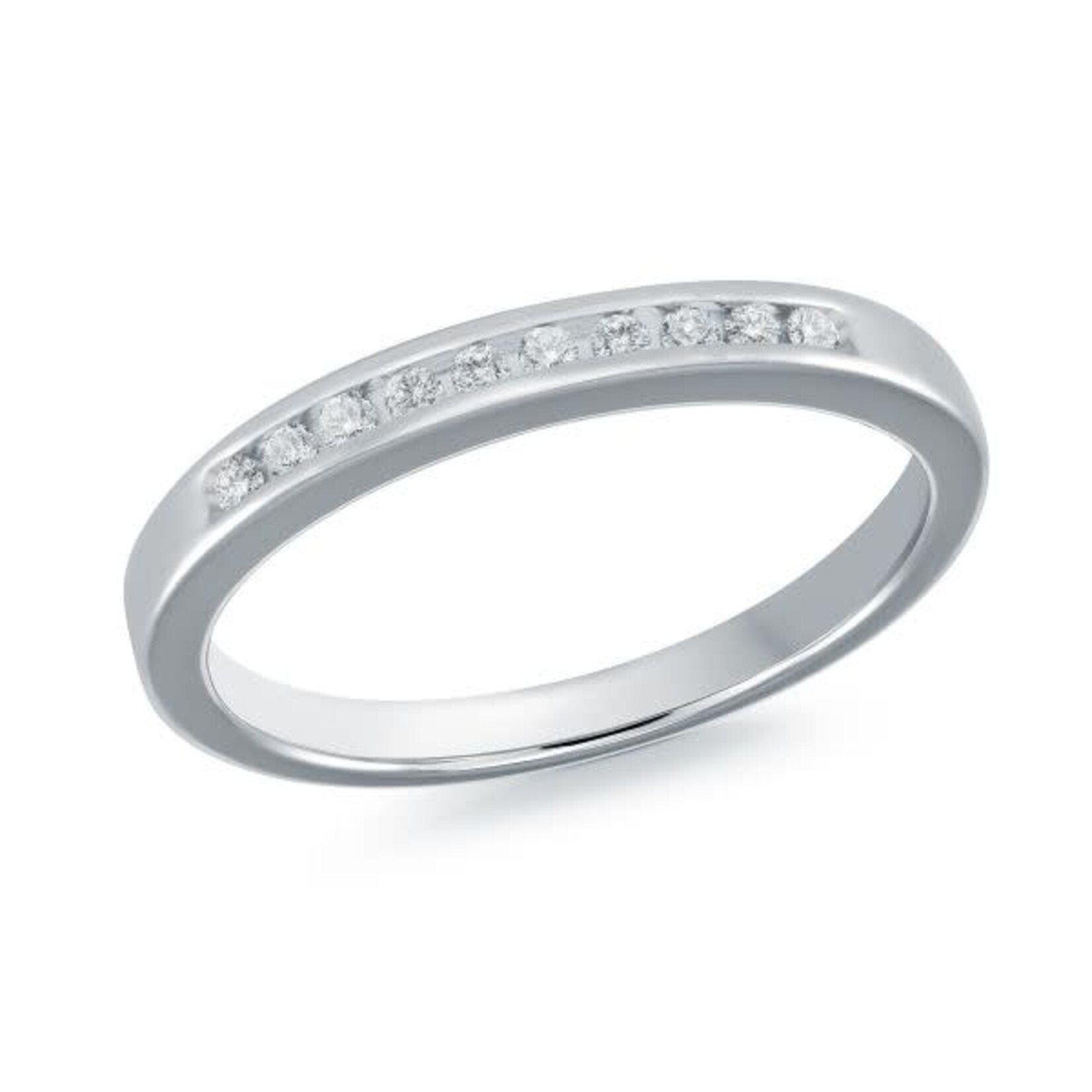 0.10ctw Channel Set Diamond Anniversary Band