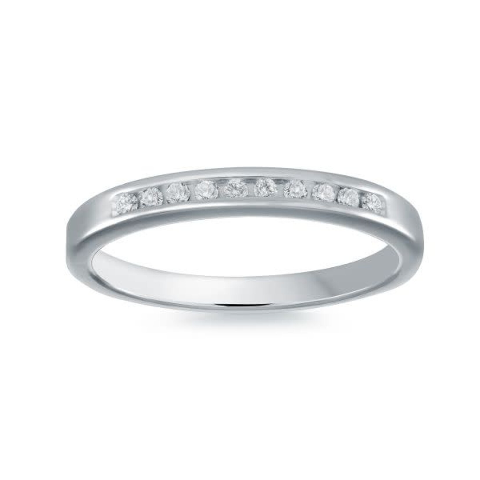0.10ctw Channel Set Diamond Anniversary Band