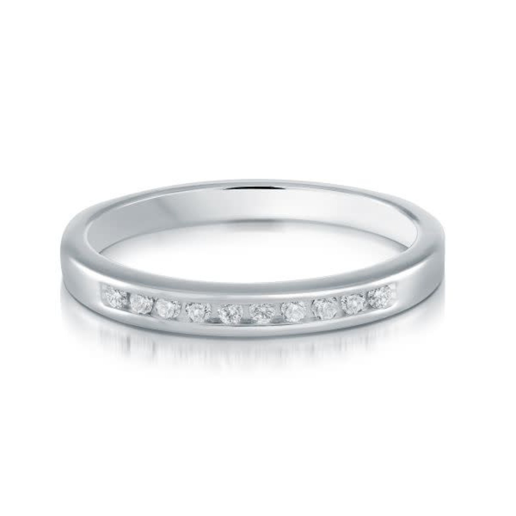 0.10ctw Channel Set Diamond Anniversary Band