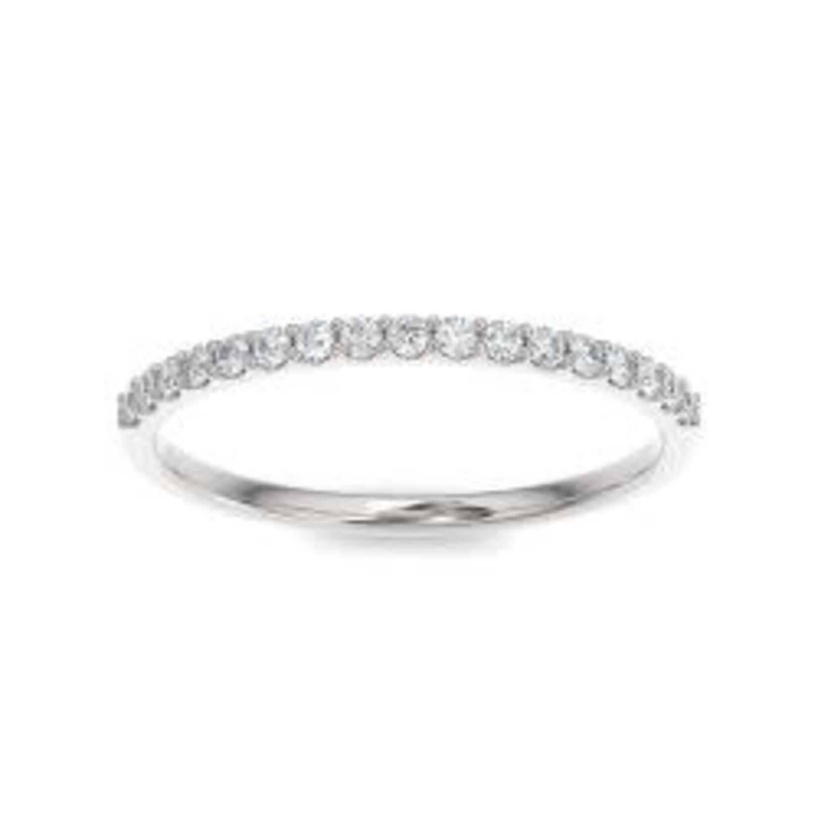 0.17ctw Scallop Setting Diamond Anniversary Band