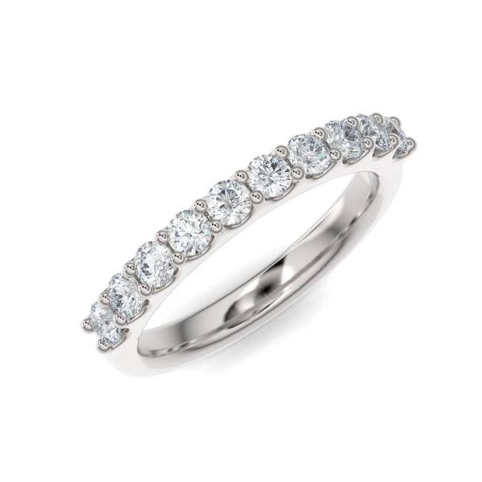 0.70ctw Scallop Setting Diamond Anniversary Band