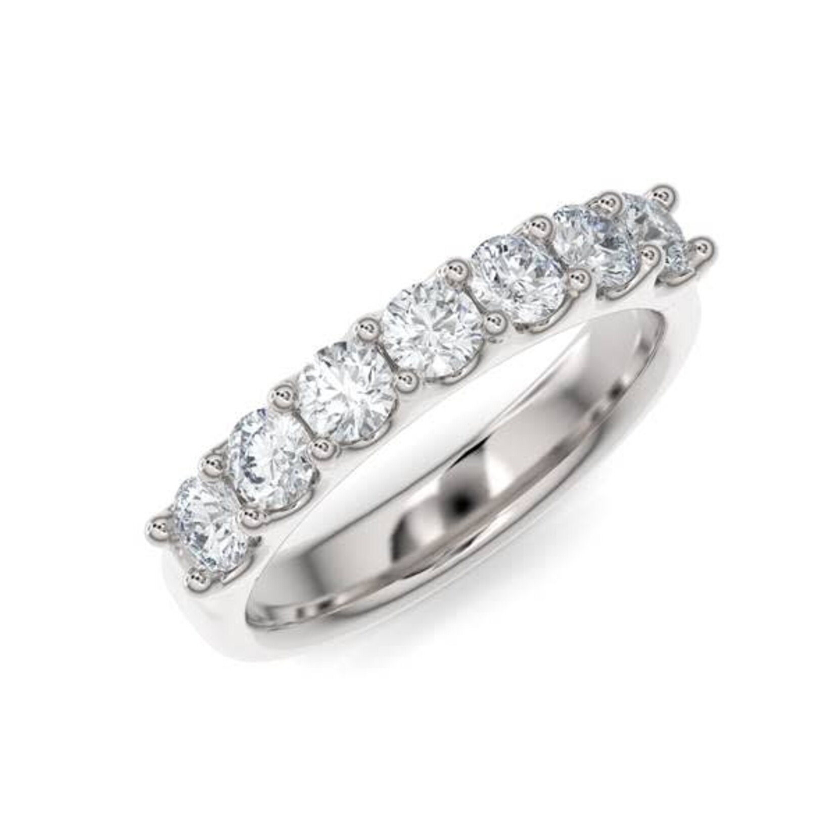 1.15ctw Scallop Setting Diamond Anniversary Band