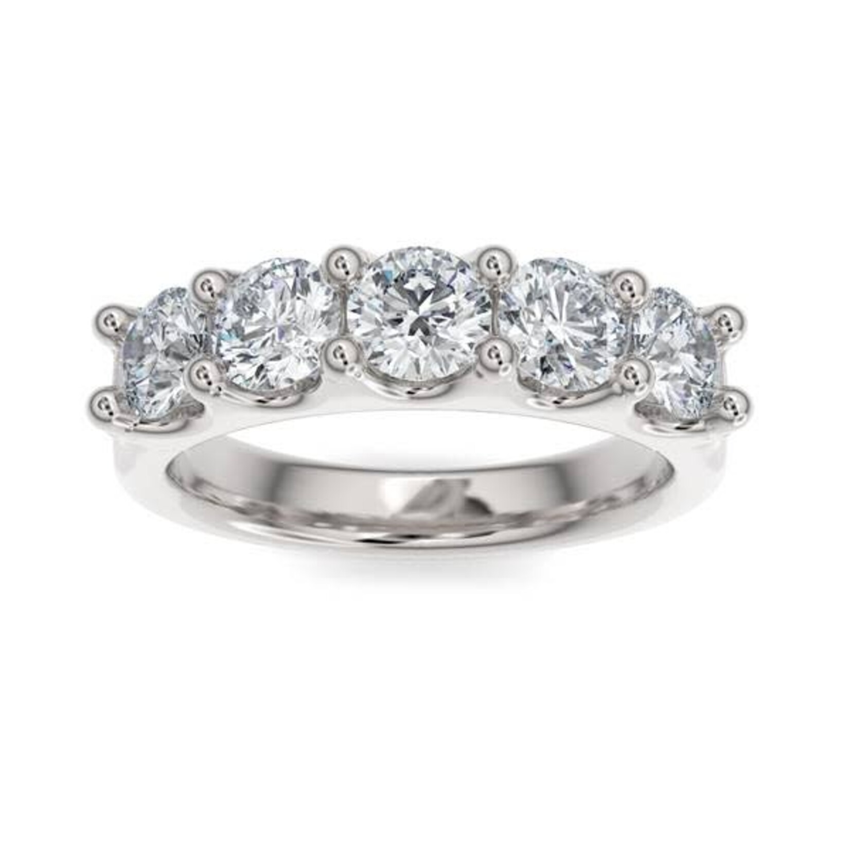 1.25ctw Scallop Setting Diamond Anniversary Band