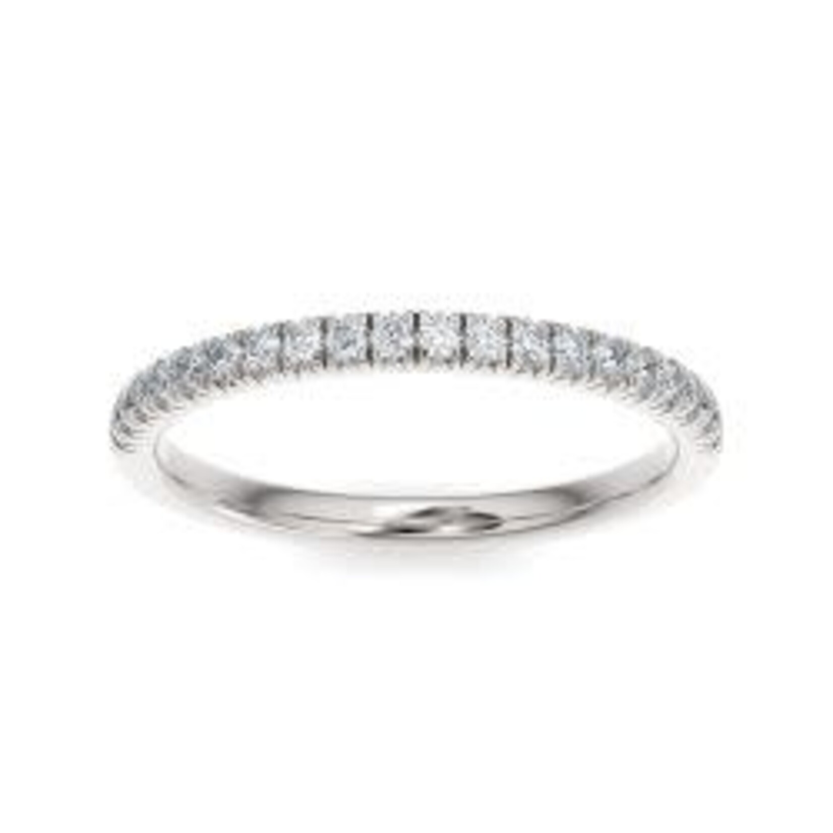 0.20ctw French Pave Setting Diamond Anniversary Band