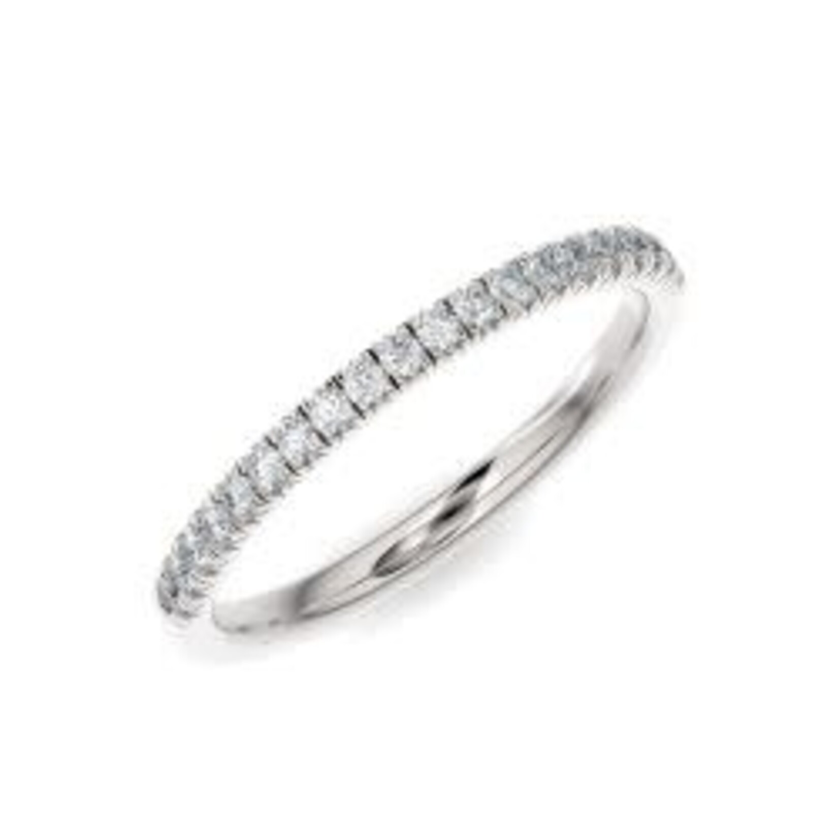 0.20ctw French Pave Setting Diamond Anniversary Band