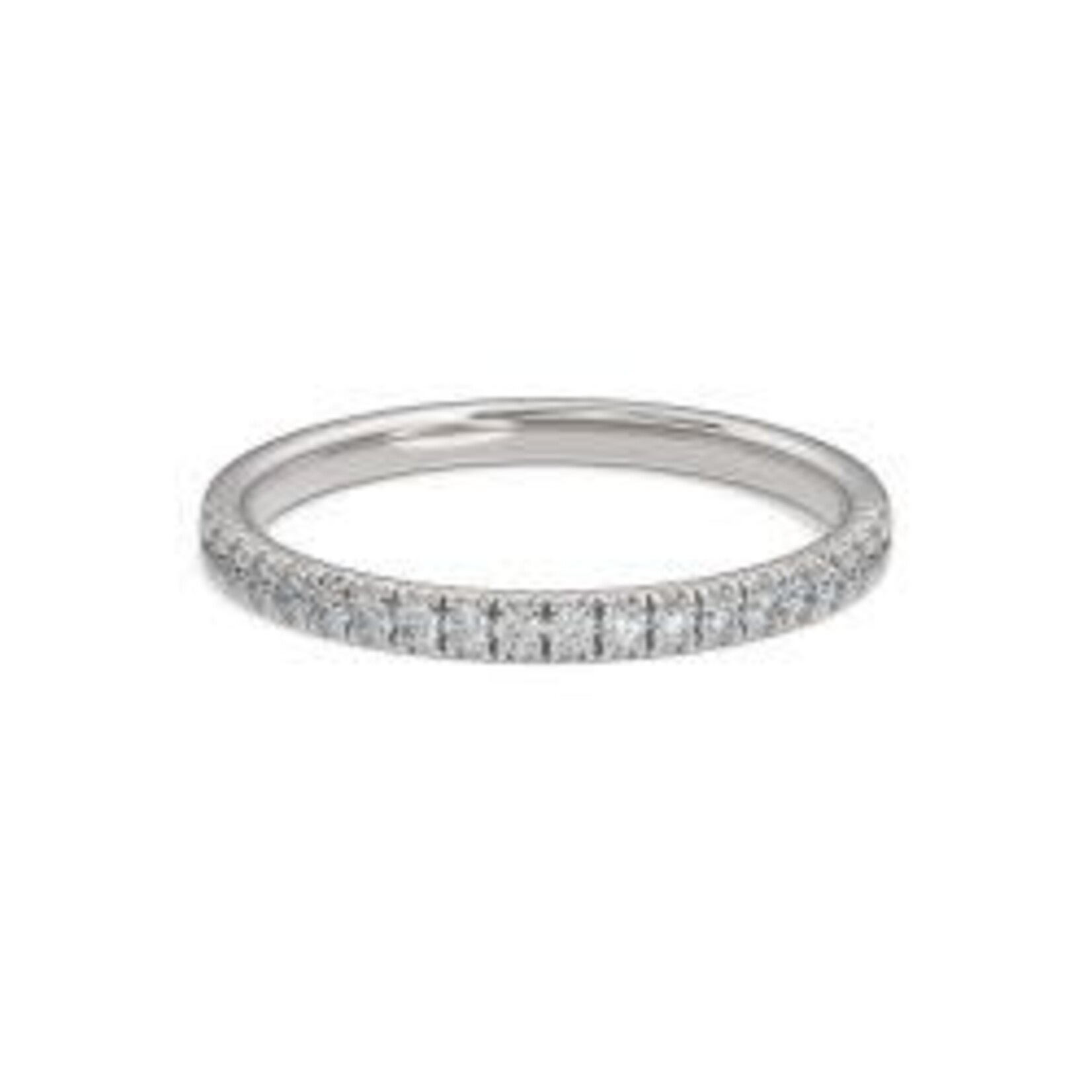 0.20ctw French Pave Setting Diamond Anniversary Band