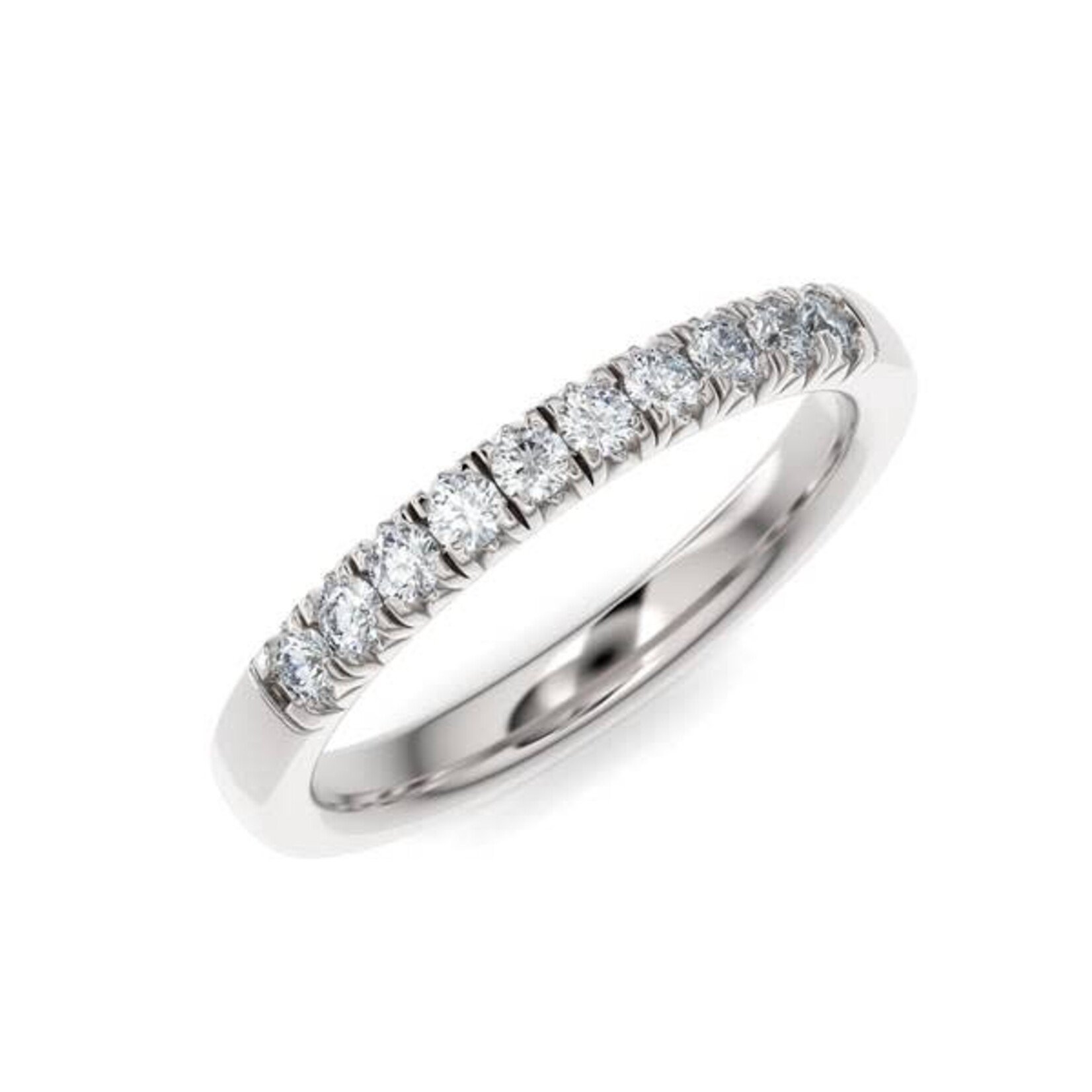 0.30ctw French Pave Setting Diamond Anniversary Band
