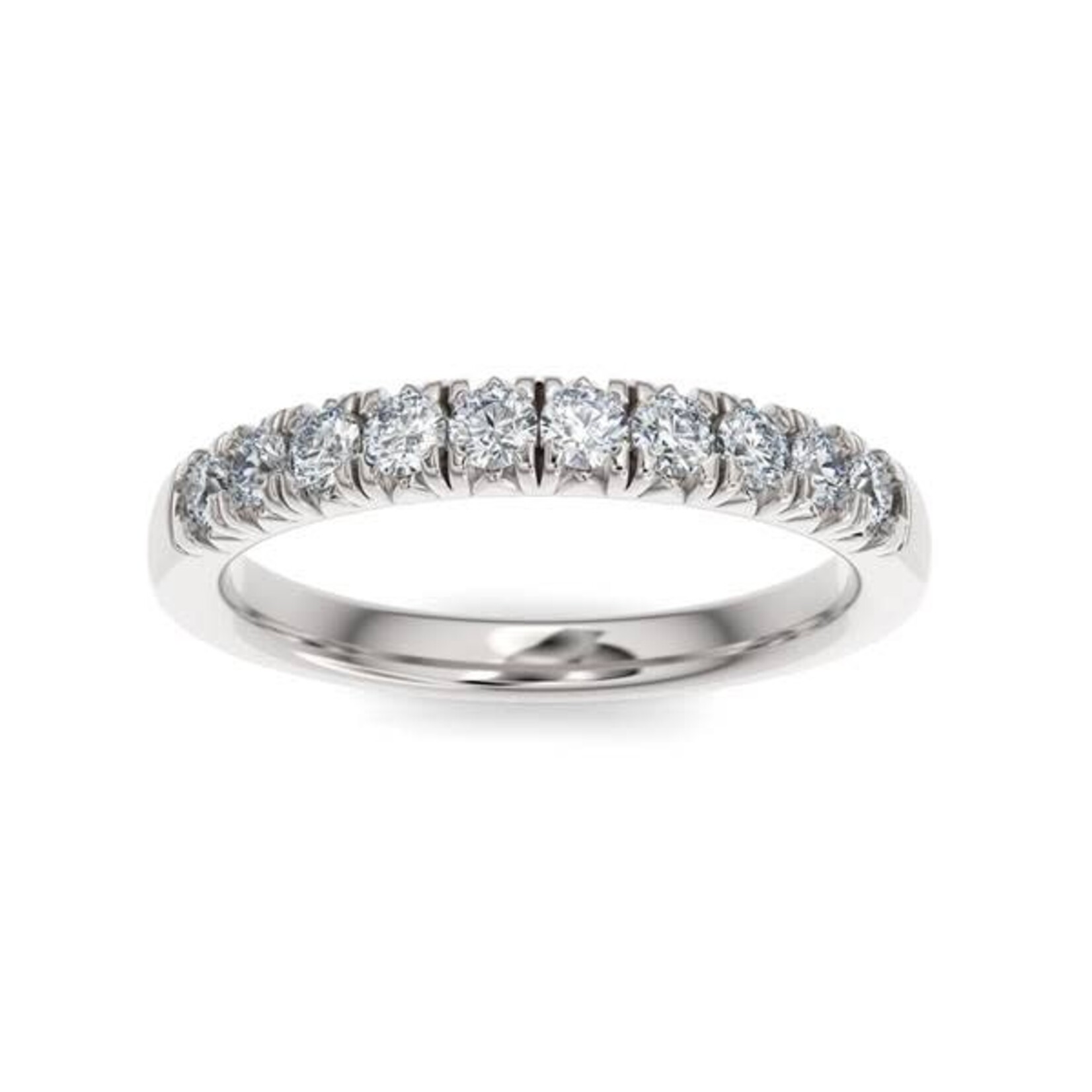 0.30ctw French Pave Setting Diamond Anniversary Band