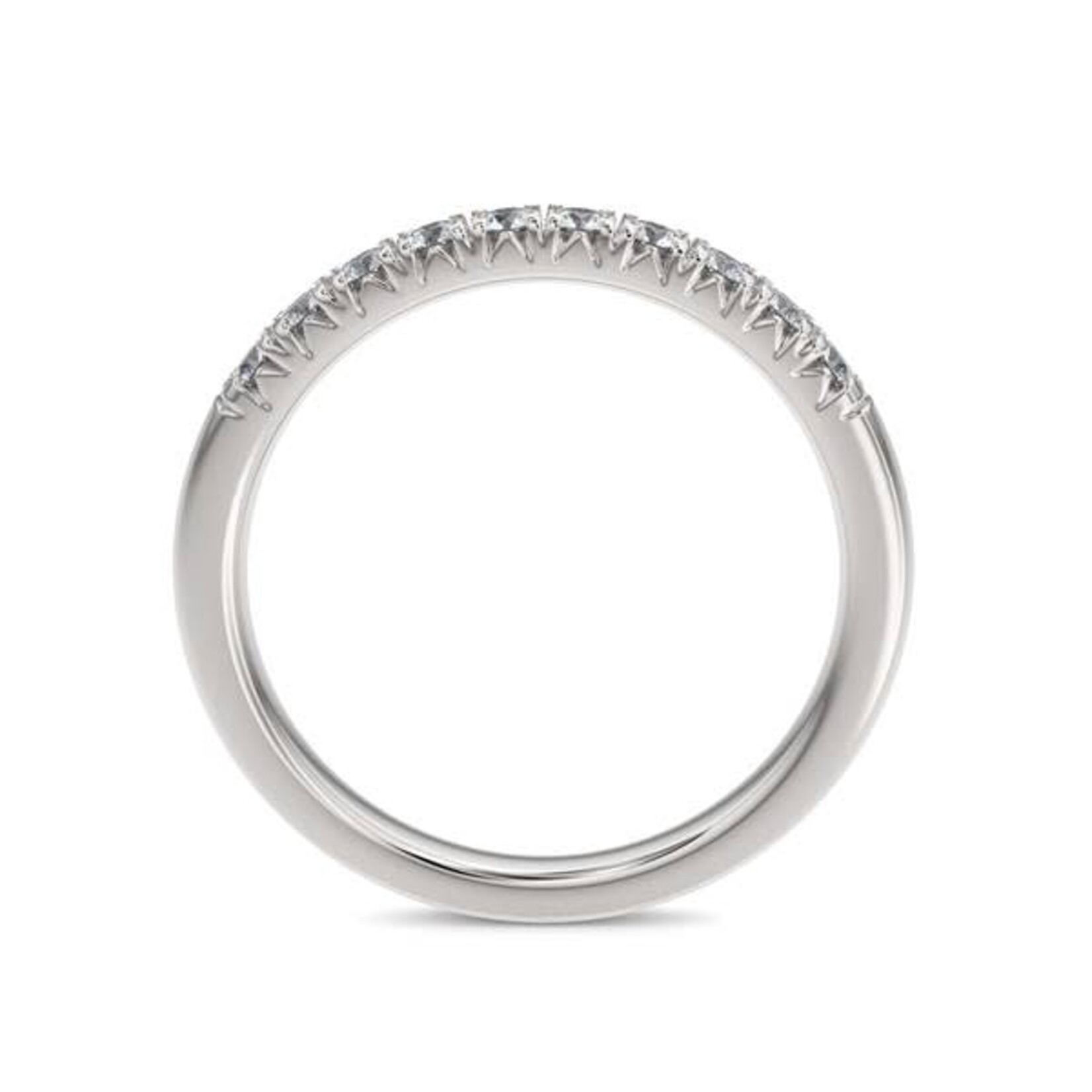 0.30ctw French Pave Setting Diamond Anniversary Band