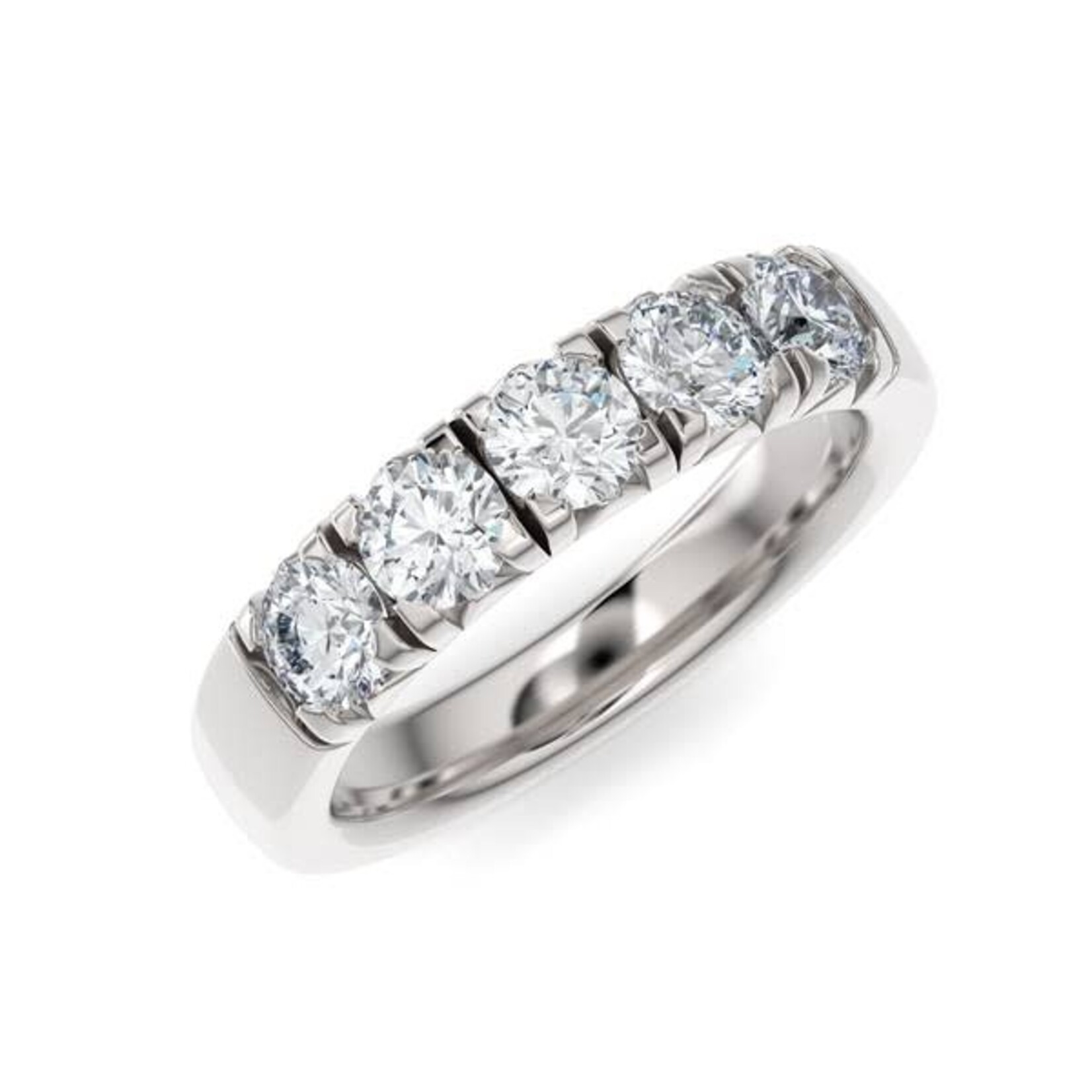 1.25ctw French Pave Setting Diamond Anniversary Band