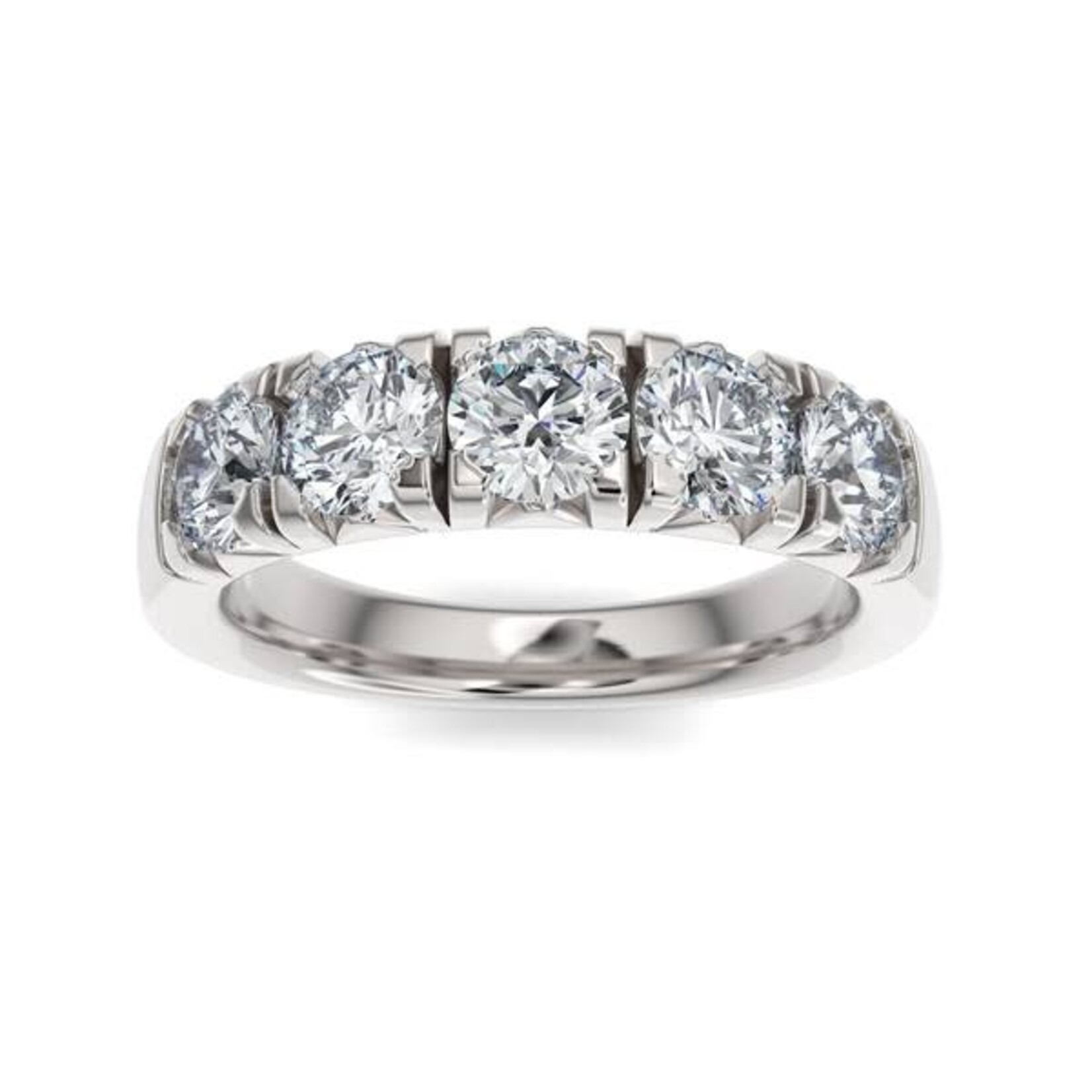 1.25ctw French Pave Setting Diamond Anniversary Band