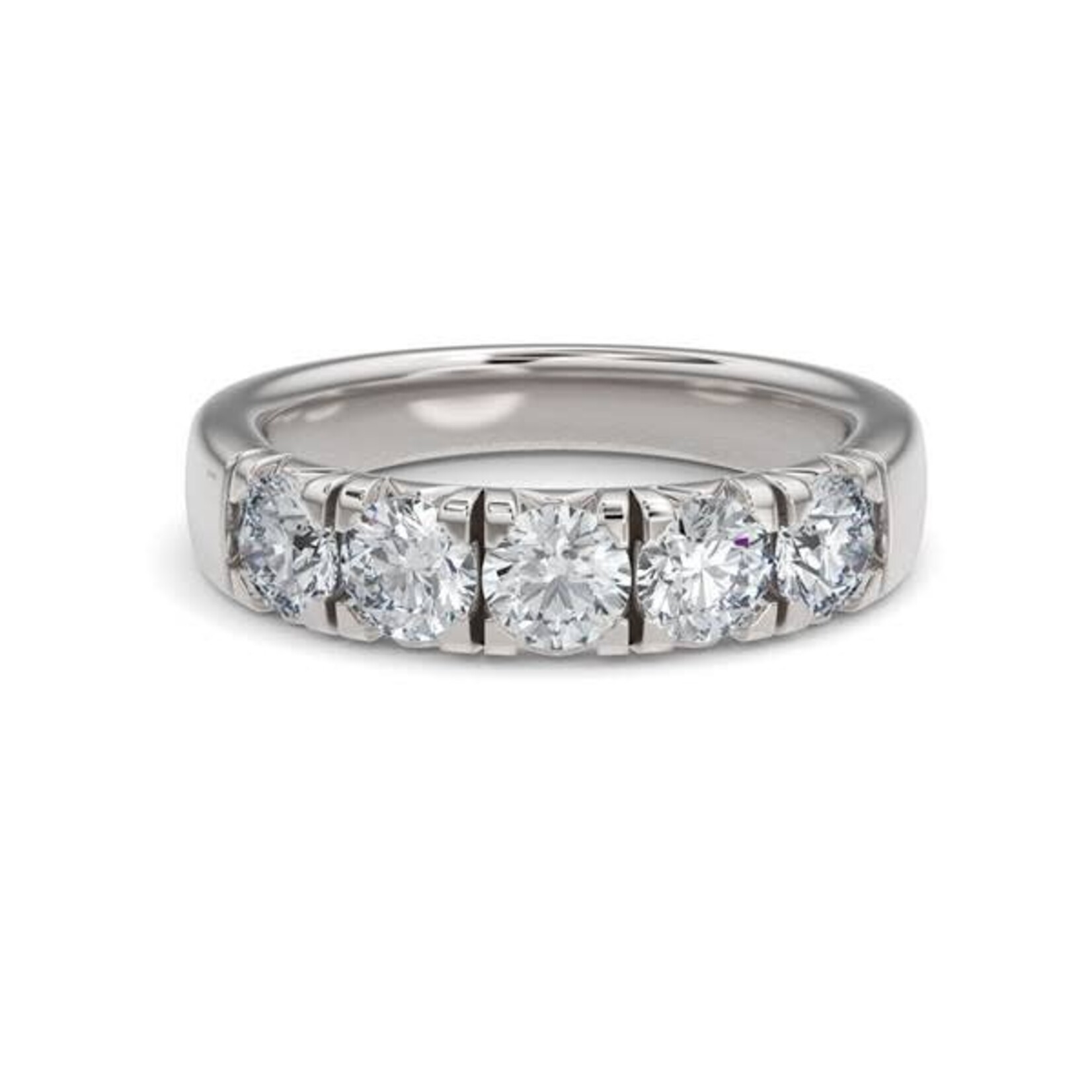 1.25ctw French Pave Setting Diamond Anniversary Band