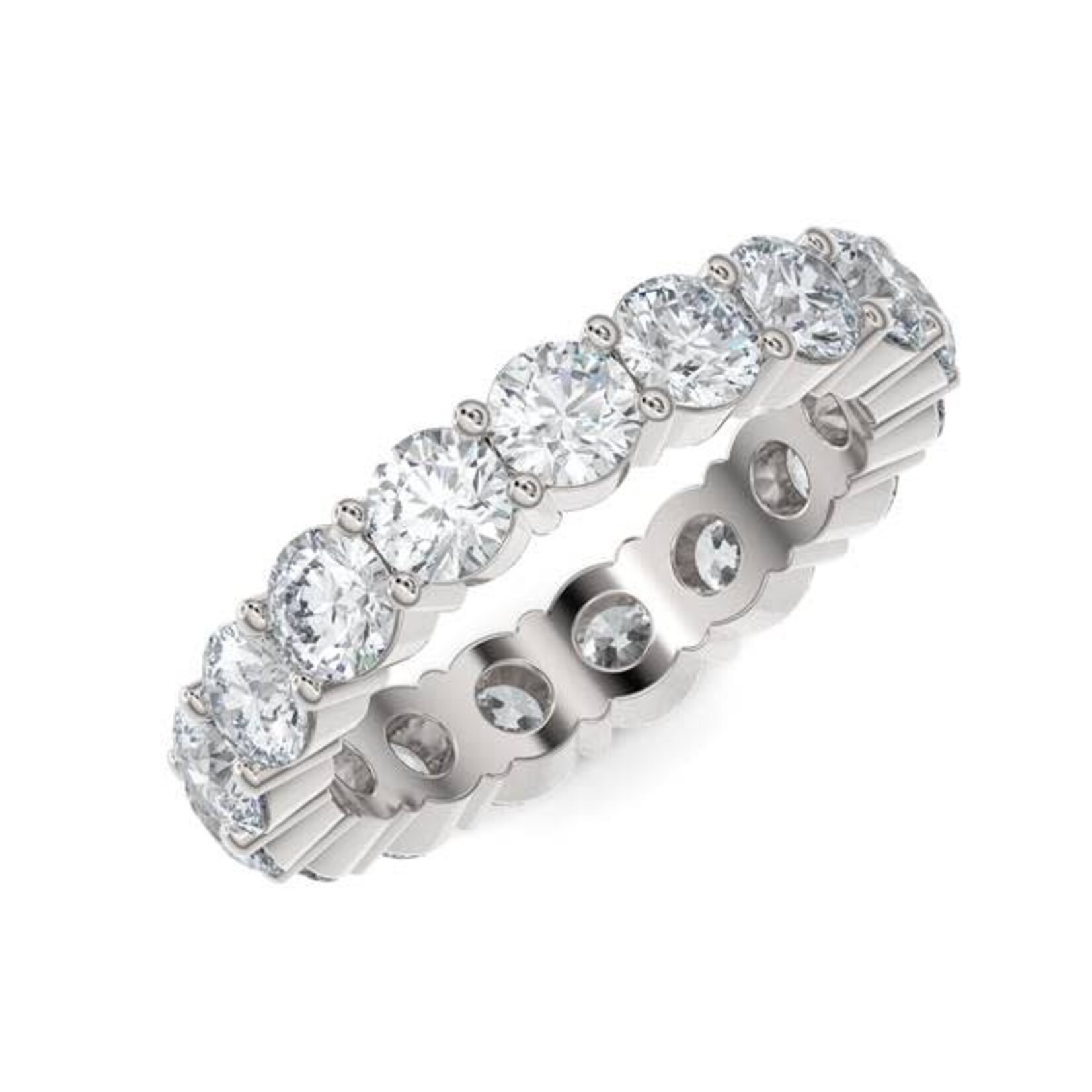 3.40ctw Shared Prong Diamond Eternity Band