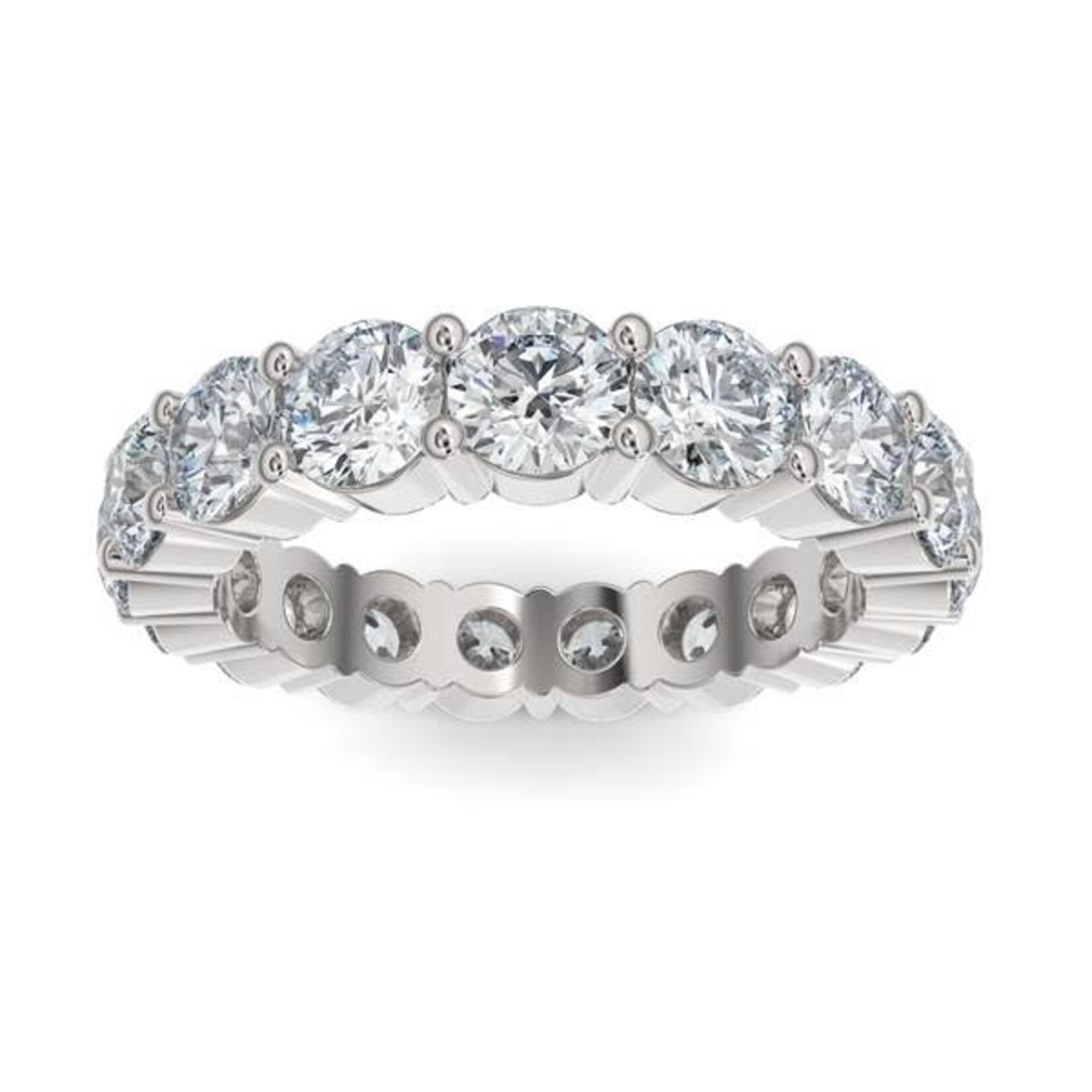 3.40ctw Shared Prong Diamond Eternity Band
