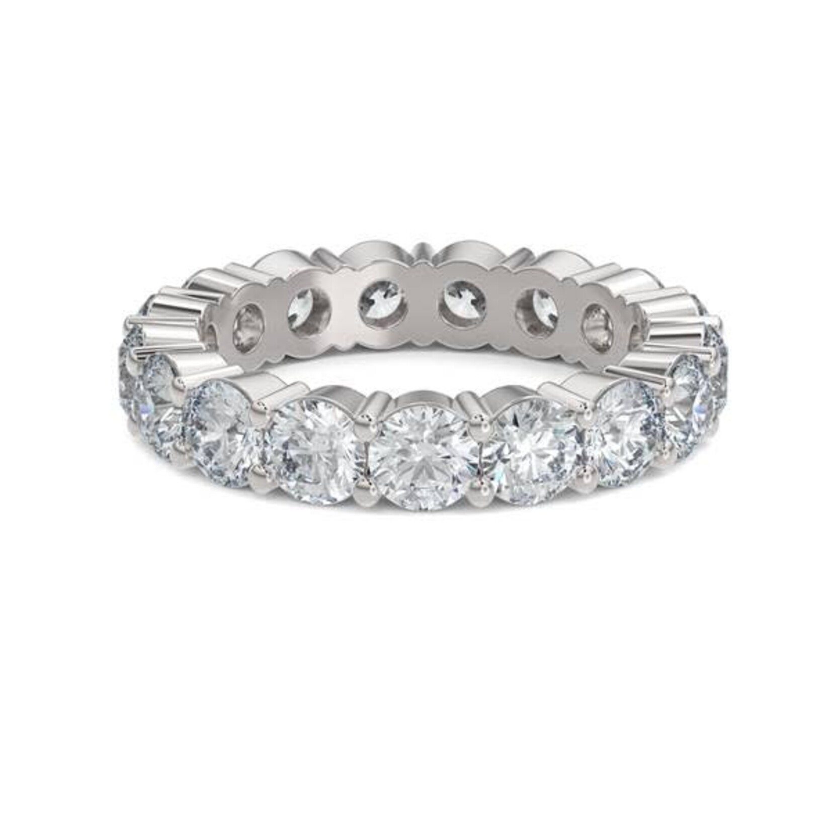 3.40ctw Shared Prong Diamond Eternity Band