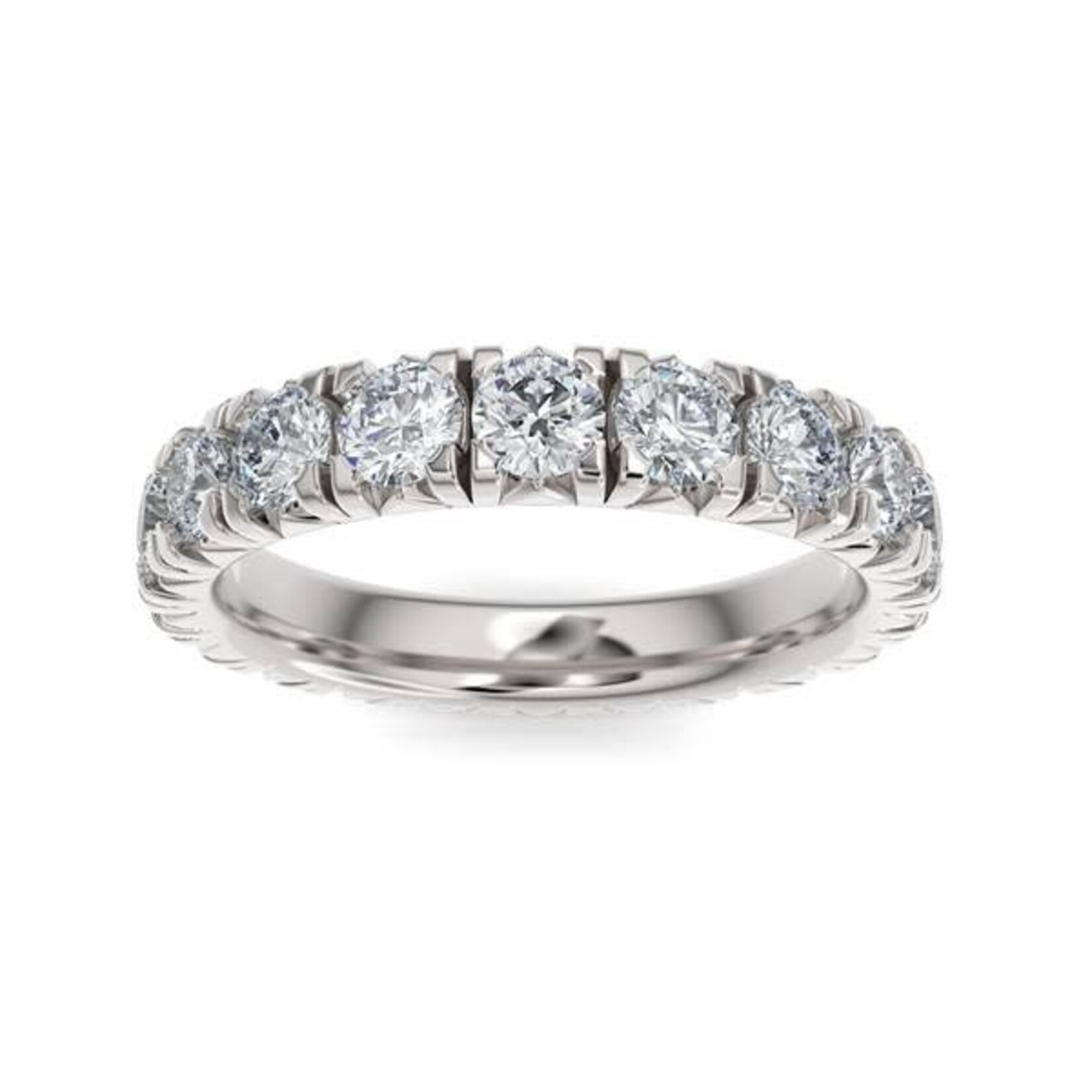 2.10ctw French Paved Setting Diamond Eternity Band
