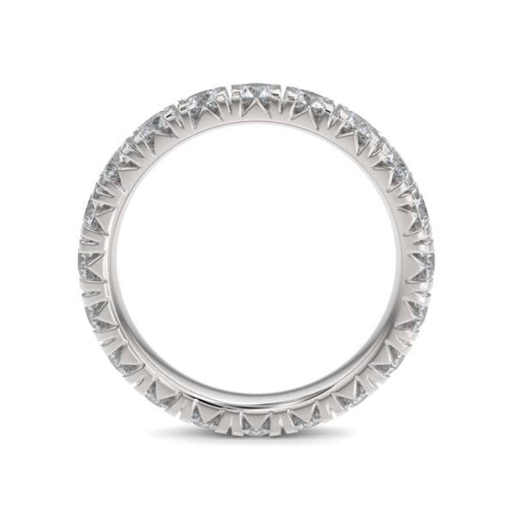2.10ctw French Paved Setting Diamond Eternity Band