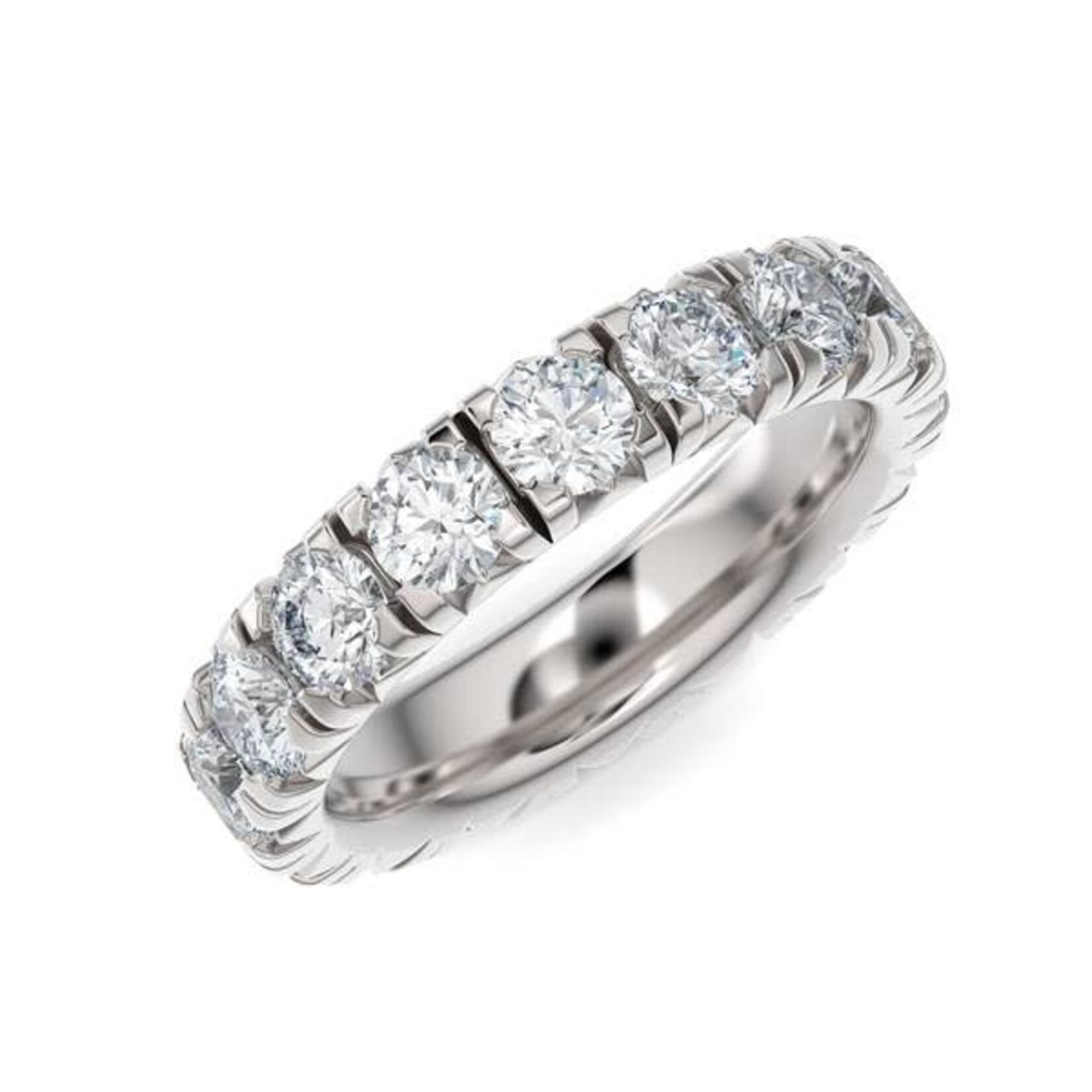 3.60ctw French Pave Setting Diamond Eternity Band