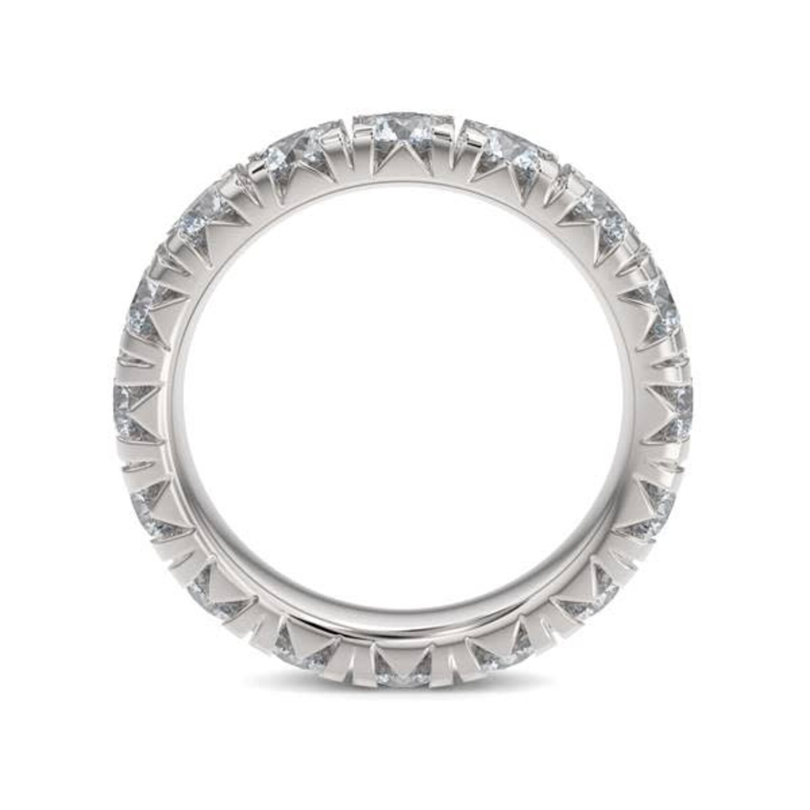 3.60ctw French Pave Setting Diamond Eternity Band