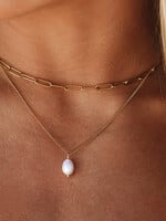 ATOLEA "Isla" Layered Pearl Necklace