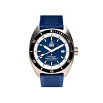 AWC AWC Deep Sea Titanium - 300 Automatic 3 Hand Watch Blue & White