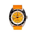 AWC AWC Deep Sea Titanium - 300 Automatic 3 Hand Watch Orange & White