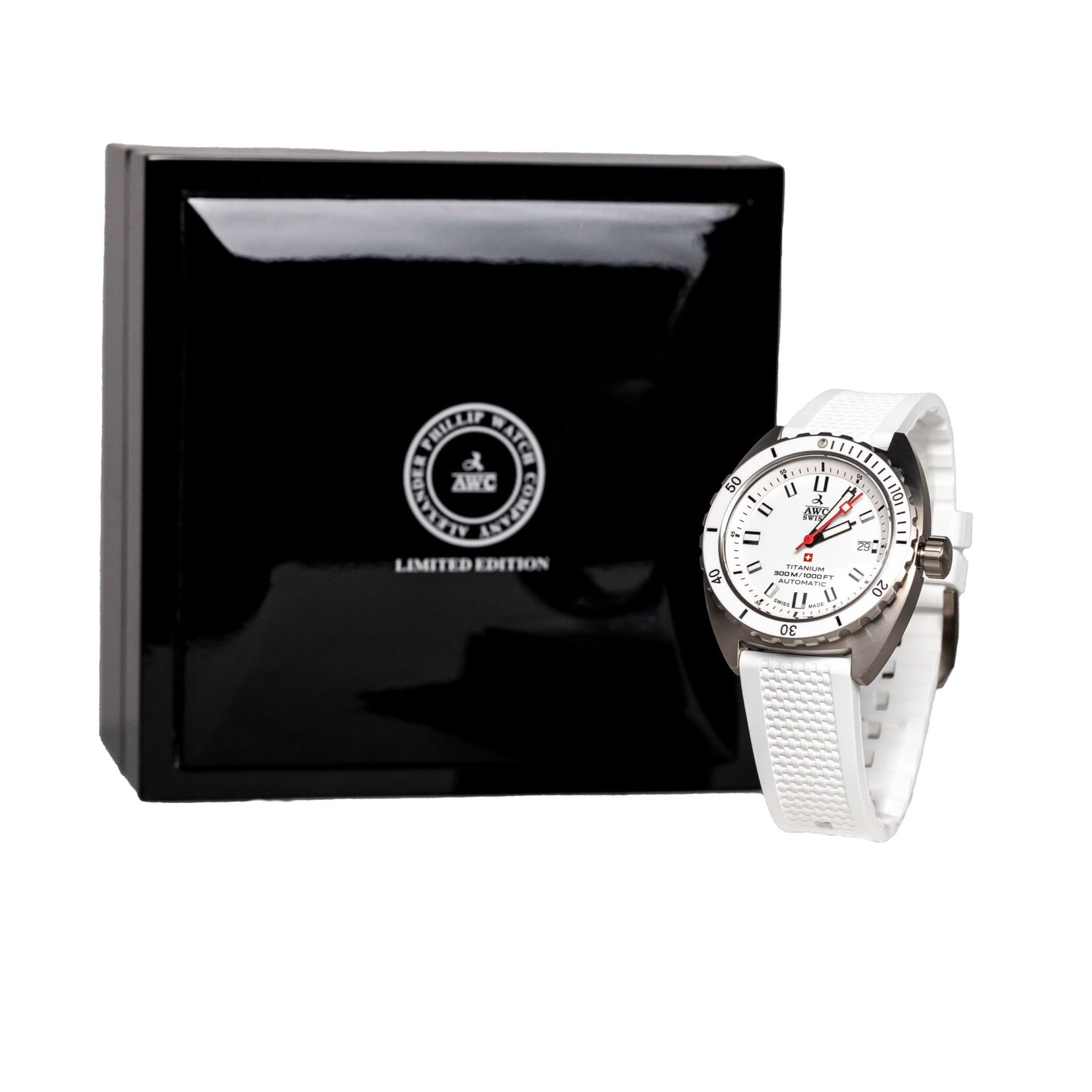 AWC AWC Deep Sea Titanium - 300 Automatic 3 Hand Watch White