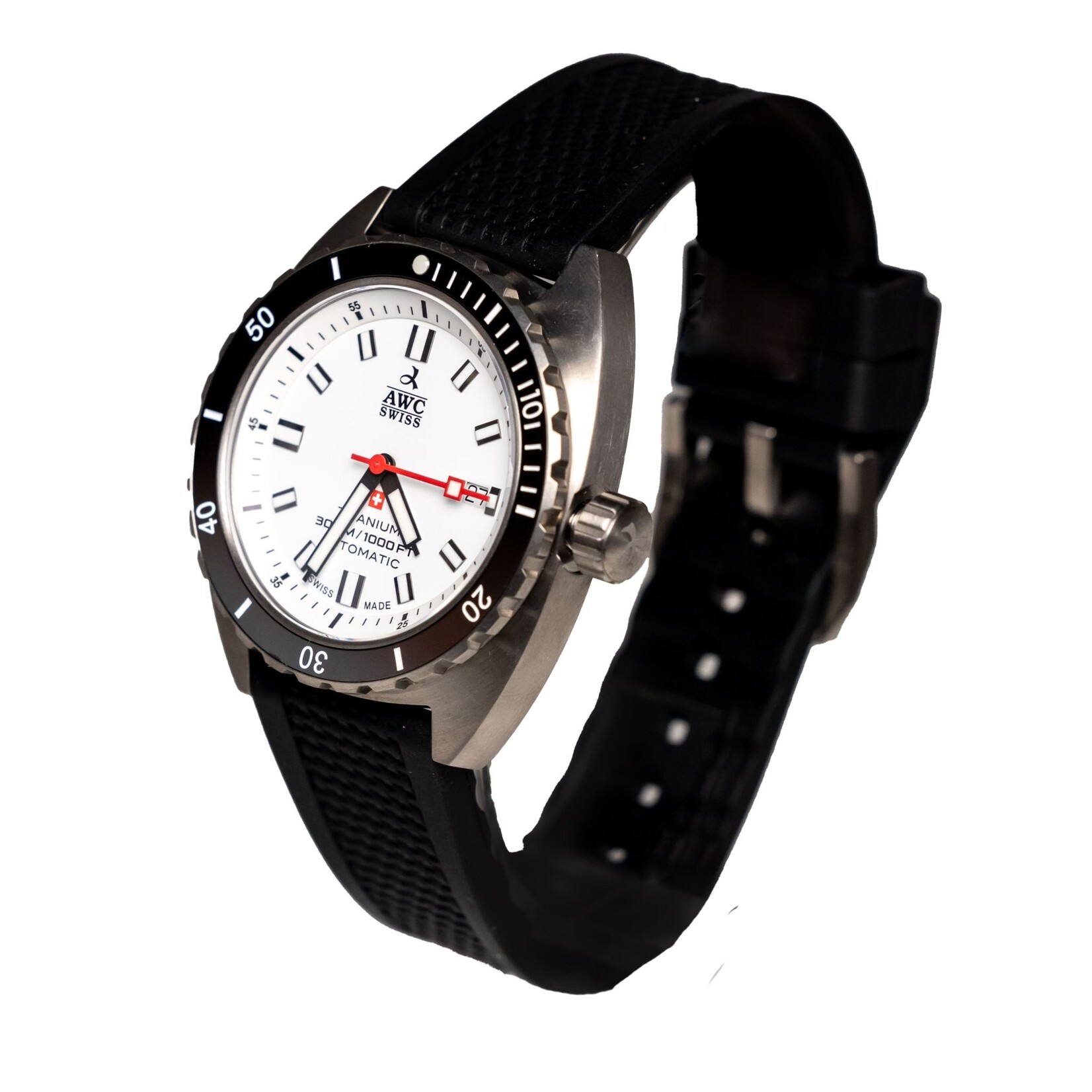 AWC AWC Deep Sea Titanium  - 300 Automatic 3 Hand Watch White