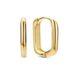 Jackie Gold Jackie Grand Place Rectangle Hoops