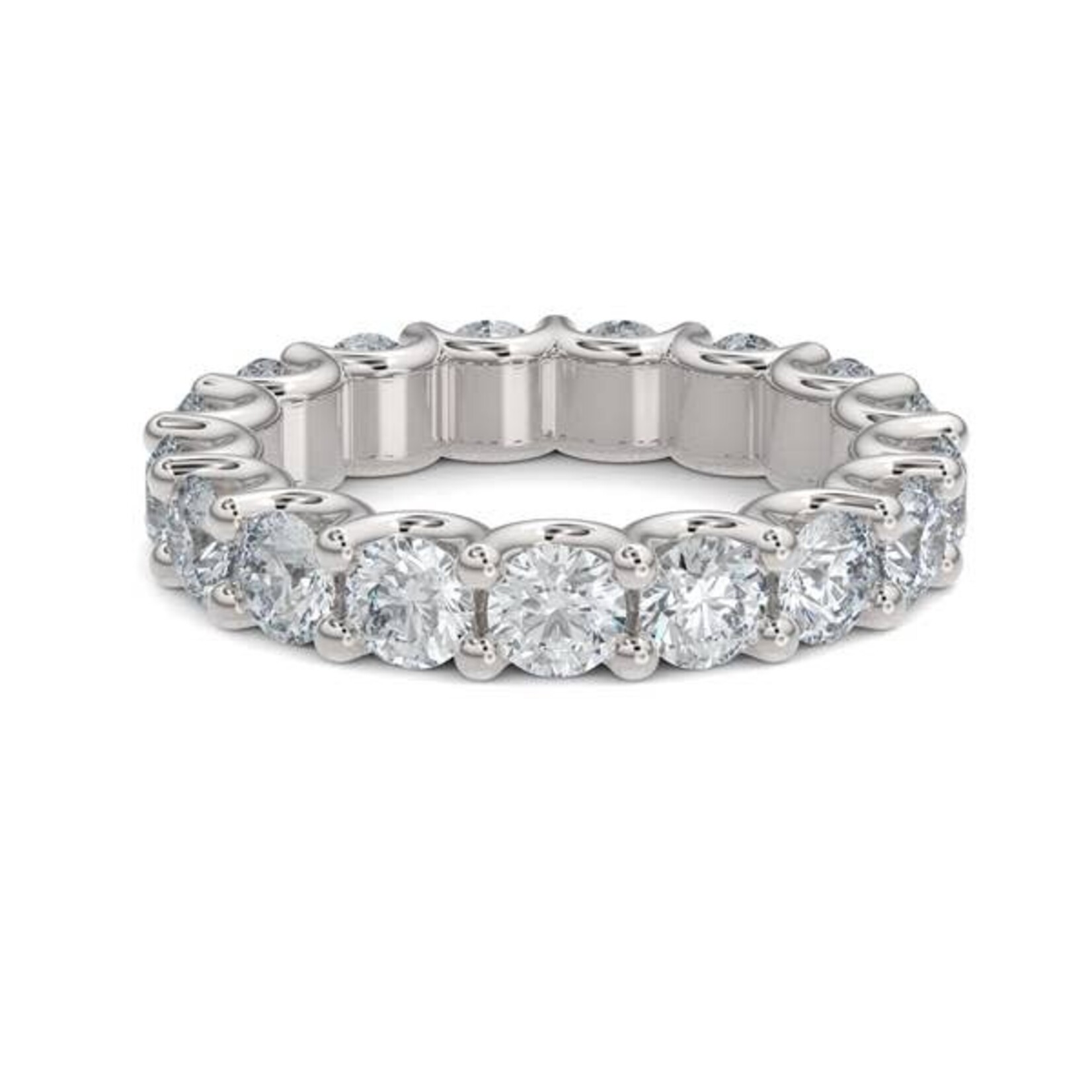 3.40ctw U-Shape Setting Diamond Eternity Band