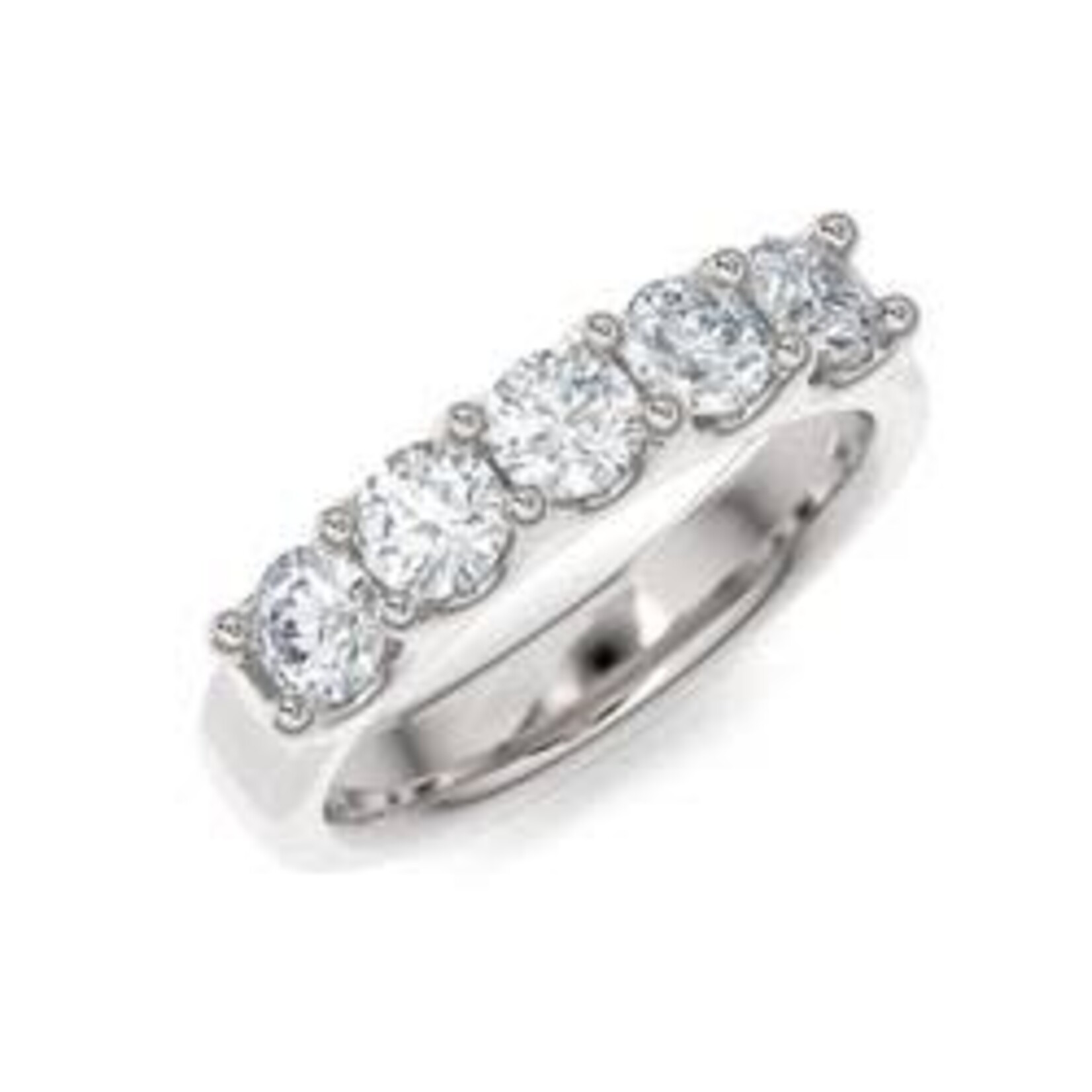 1.25ctw Scallop Setting Diamond Anniversary Band